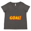 Women's Curvy Collection Fine Jersey V-Neck Tee Thumbnail