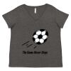 Women's Curvy Collection Fine Jersey V-Neck Tee Thumbnail