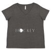Women's Curvy Collection Fine Jersey V-Neck Tee Thumbnail
