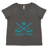 Women's Curvy Collection Fine Jersey V-Neck Tee Thumbnail