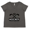 Women's Curvy Collection Fine Jersey V-Neck Tee Thumbnail