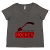 Women's Curvy Collection Fine Jersey V-Neck Tee Thumbnail