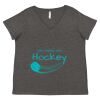 Women's Curvy Collection Fine Jersey V-Neck Tee Thumbnail