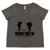 Women's Curvy Collection Fine Jersey V-Neck Tee Thumbnail