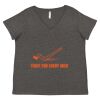 Women's Curvy Collection Fine Jersey V-Neck Tee Thumbnail