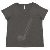 Women's Curvy Collection Fine Jersey V-Neck Tee Thumbnail