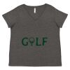 Women's Curvy Collection Fine Jersey V-Neck Tee Thumbnail