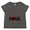 Women's Curvy Collection Fine Jersey V-Neck Tee Thumbnail