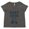Women's Curvy Collection Fine Jersey V-Neck Tee Thumbnail