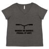Women's Curvy Collection Fine Jersey V-Neck Tee Thumbnail