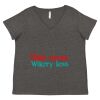Women's Curvy Collection Fine Jersey V-Neck Tee Thumbnail