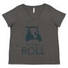 Women's Curvy Collection Fine Jersey V-Neck Tee Thumbnail