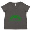 Women's Curvy Collection Fine Jersey V-Neck Tee Thumbnail