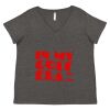 Women's Curvy Collection Fine Jersey V-Neck Tee Thumbnail
