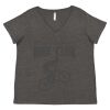 Women's Curvy Collection Fine Jersey V-Neck Tee Thumbnail