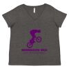 Women's Curvy Collection Fine Jersey V-Neck Tee Thumbnail
