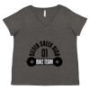 Women's Curvy Collection Fine Jersey V-Neck Tee Thumbnail
