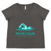 Women's Curvy Collection Fine Jersey V-Neck Tee Thumbnail