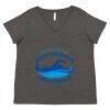 Women's Curvy Collection Fine Jersey V-Neck Tee Thumbnail