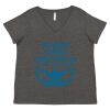 Women's Curvy Collection Fine Jersey V-Neck Tee Thumbnail