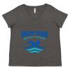 Women's Curvy Collection Fine Jersey V-Neck Tee Thumbnail