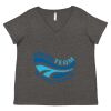 Women's Curvy Collection Fine Jersey V-Neck Tee Thumbnail