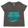 Women's Curvy Collection Fine Jersey V-Neck Tee Thumbnail