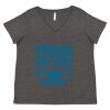 Women's Curvy Collection Fine Jersey V-Neck Tee Thumbnail