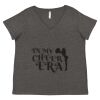 Women's Curvy Collection Fine Jersey V-Neck Tee Thumbnail