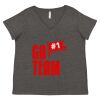 Women's Curvy Collection Fine Jersey V-Neck Tee Thumbnail