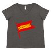 Women's Curvy Collection Fine Jersey V-Neck Tee Thumbnail