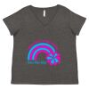 Women's Curvy Collection Fine Jersey V-Neck Tee Thumbnail