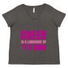 Women's Curvy Collection Fine Jersey V-Neck Tee Thumbnail