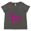 Women's Curvy Collection Fine Jersey V-Neck Tee Thumbnail