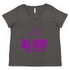 Women's Curvy Collection Fine Jersey V-Neck Tee Thumbnail