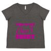 Women's Curvy Collection Fine Jersey V-Neck Tee Thumbnail
