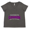 Women's Curvy Collection Fine Jersey V-Neck Tee Thumbnail