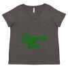 Women's Curvy Collection Fine Jersey V-Neck Tee Thumbnail