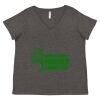 Women's Curvy Collection Fine Jersey V-Neck Tee Thumbnail