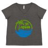 Women's Curvy Collection Fine Jersey V-Neck Tee Thumbnail