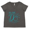 Women's Curvy Collection Fine Jersey V-Neck Tee Thumbnail