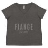 Women's Curvy Collection Fine Jersey V-Neck Tee Thumbnail