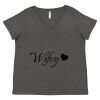Women's Curvy Collection Fine Jersey V-Neck Tee Thumbnail