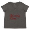 Women's Curvy Collection Fine Jersey V-Neck Tee Thumbnail