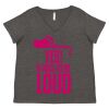 Women's Curvy Collection Fine Jersey V-Neck Tee Thumbnail