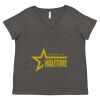 Women's Curvy Collection Fine Jersey V-Neck Tee Thumbnail
