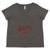Women's Curvy Collection Fine Jersey V-Neck Tee Thumbnail