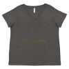 Women's Curvy Collection Fine Jersey V-Neck Tee Thumbnail