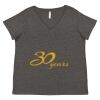 Women's Curvy Collection Fine Jersey V-Neck Tee Thumbnail