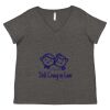 Women's Curvy Collection Fine Jersey V-Neck Tee Thumbnail